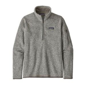 Patagonia Better Sweater Gray Fleece Quarter-Zip Pullover.Size L